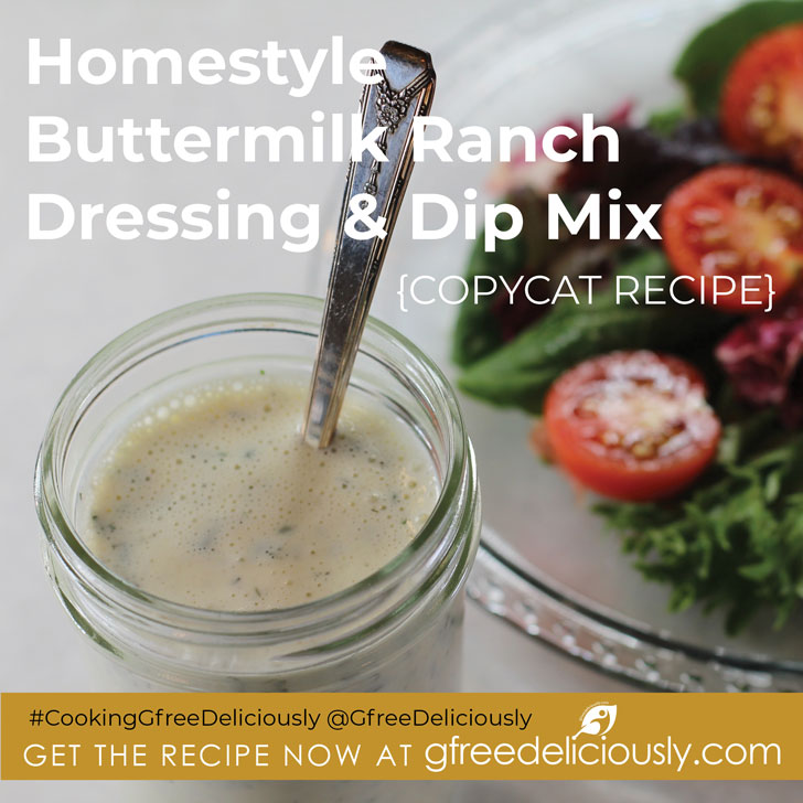 Homestyle Ranch Dressing & Dip Mix Social Share graphic 728x728px