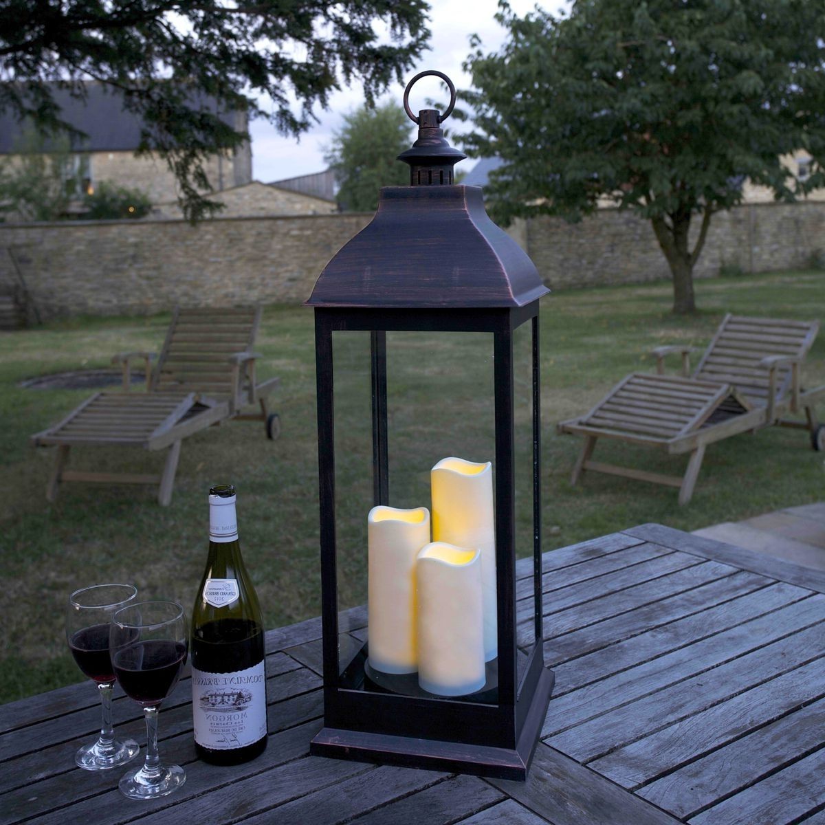 Featured Photo of Outdoor Lanterns with Battery Candles