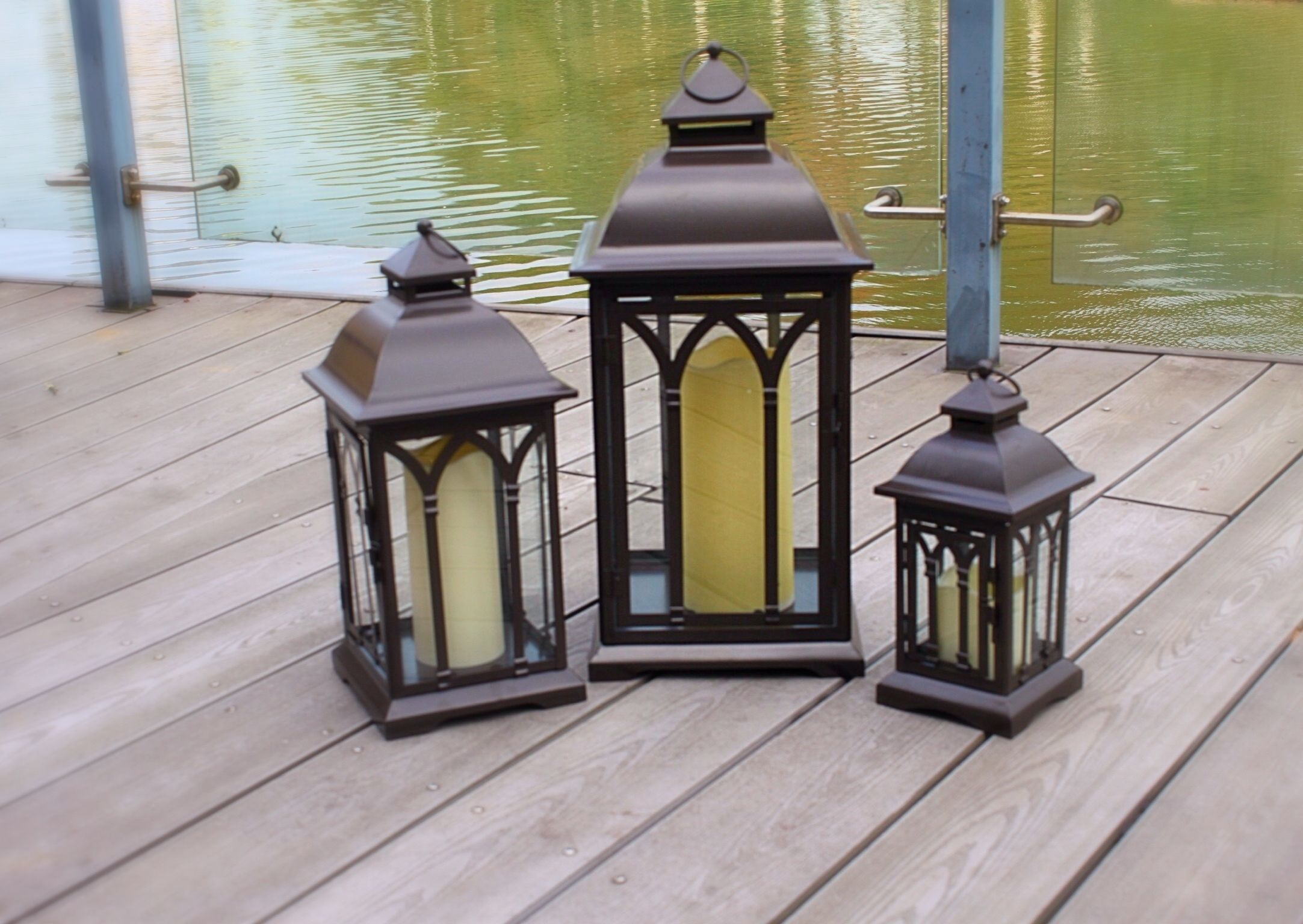 Featured Photo of Set of 3 Outdoor Lanterns