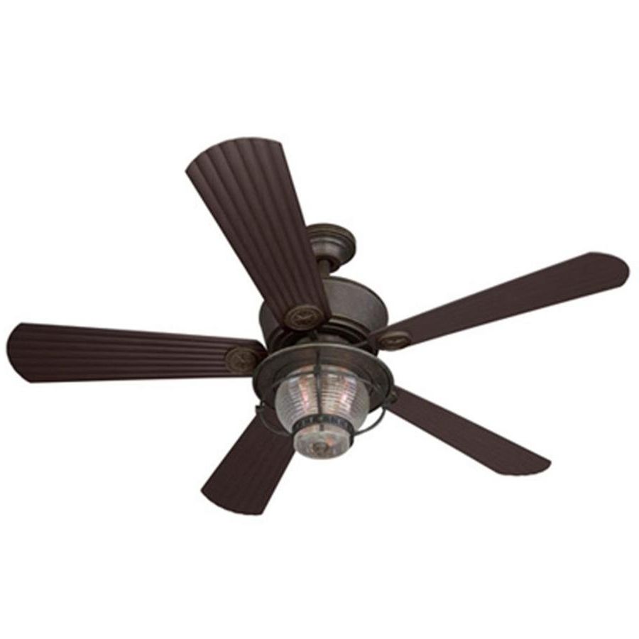 Featured Photo of Outdoor Ceiling Fans with Light and Remote