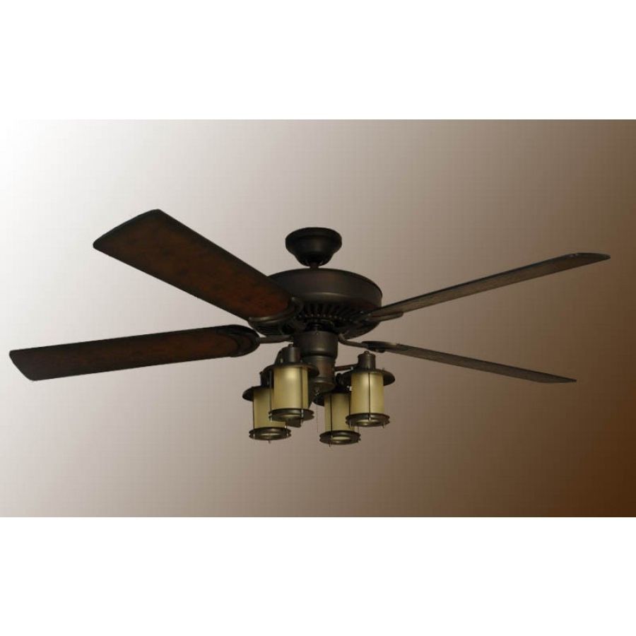 Featured Photo of Mission Style Outdoor Ceiling Fans with Lights