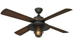 Hugger Outdoor Ceiling Fans with Lights