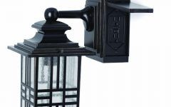 Outdoor Wall Lighting with Outlet