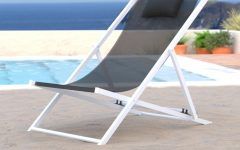 Sunset Patio Sling Folding Chairs with Headrest