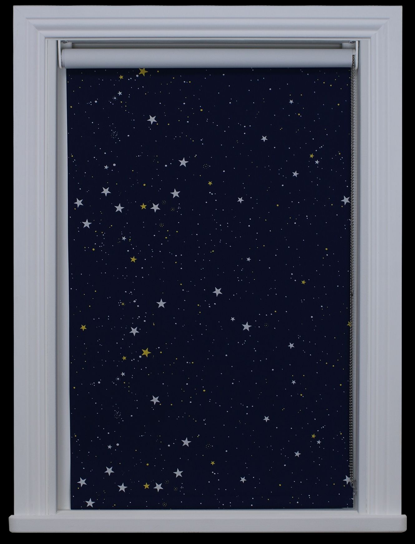Details About Made To Measure Stars Navy Night Sky Blackout Intended For Blackout Thermal Blinds (Photo 3 of 15)