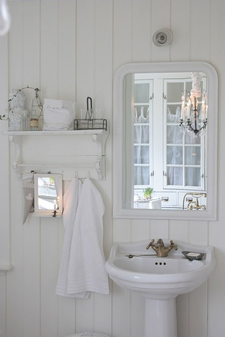 The 139 Best Images About Bathtime Bliss On Pinterest With Regard To Shabby Chic Bathroom Mirrors (Photo 5 of 15)