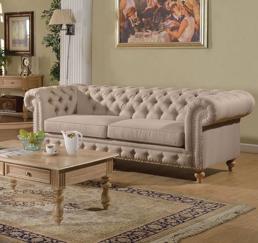 Featured Image of Tufted Linen Sofas