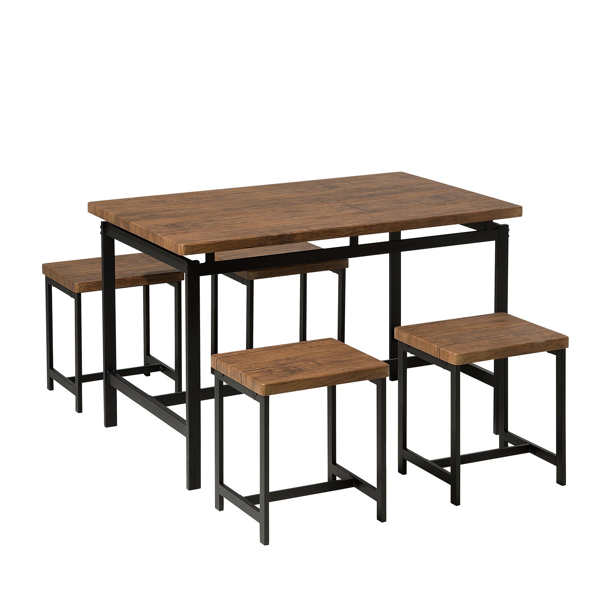 Cargo 5 Piece Dining Set In Current Weatherholt Dining Tables (Photo 16 of 20)