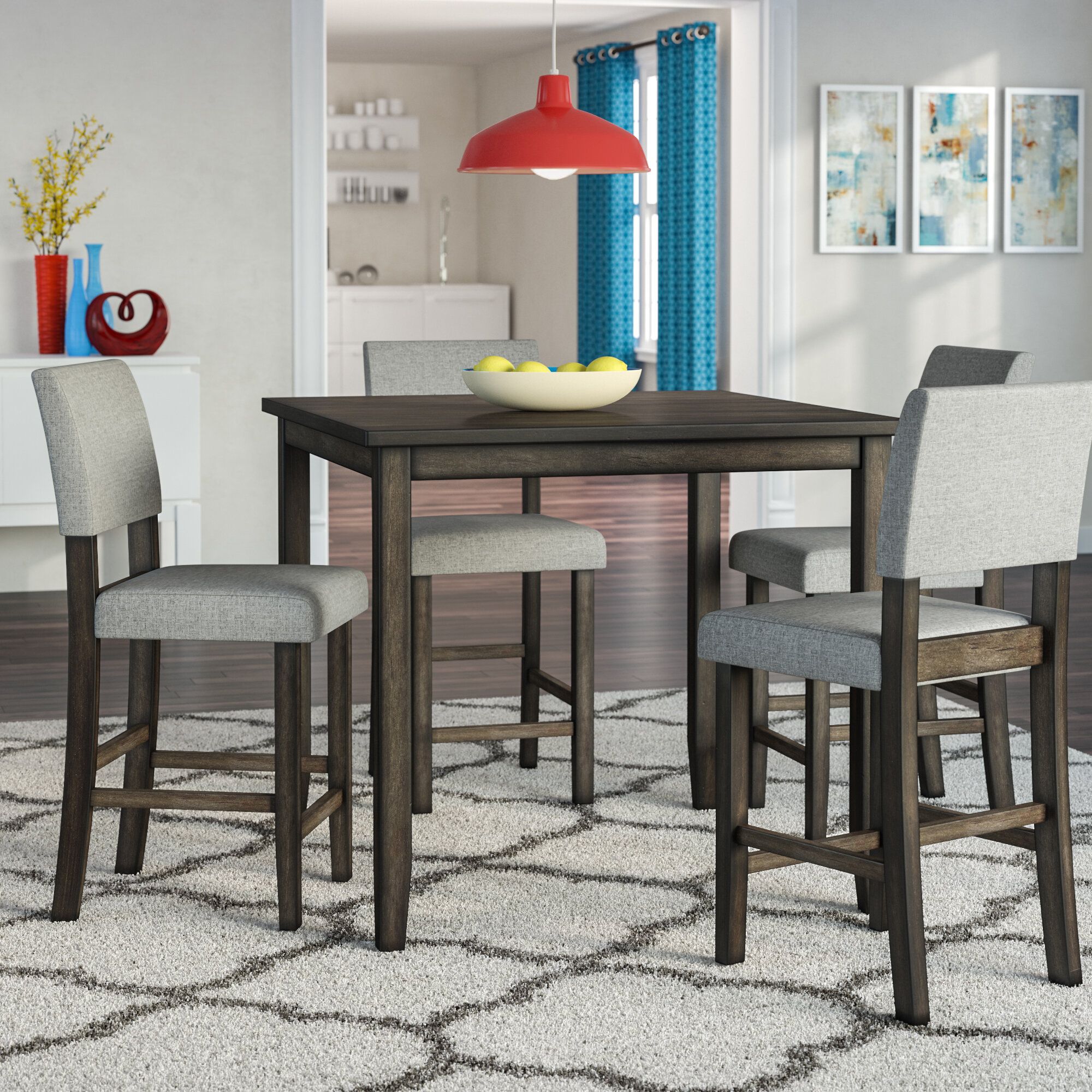 Details About Ebern Designs Terrazas 5 Piece Dining Set For Most Popular Lightle 5 Piece Breakfast Nook Dining Sets (Photo 8 of 20)