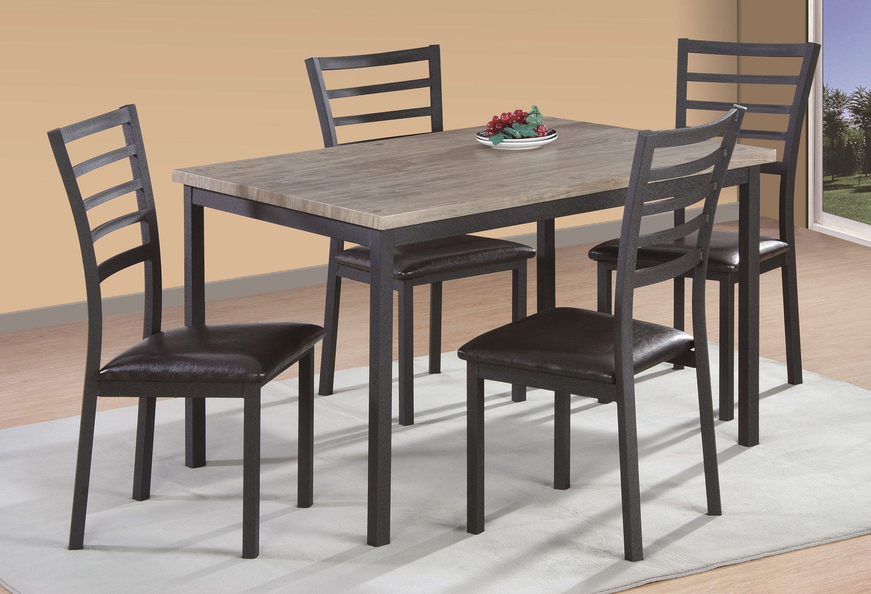 Frankie 5 Piece Dining Set In Most Recent Tejeda 5 Piece Dining Sets (Photo 16 of 20)
