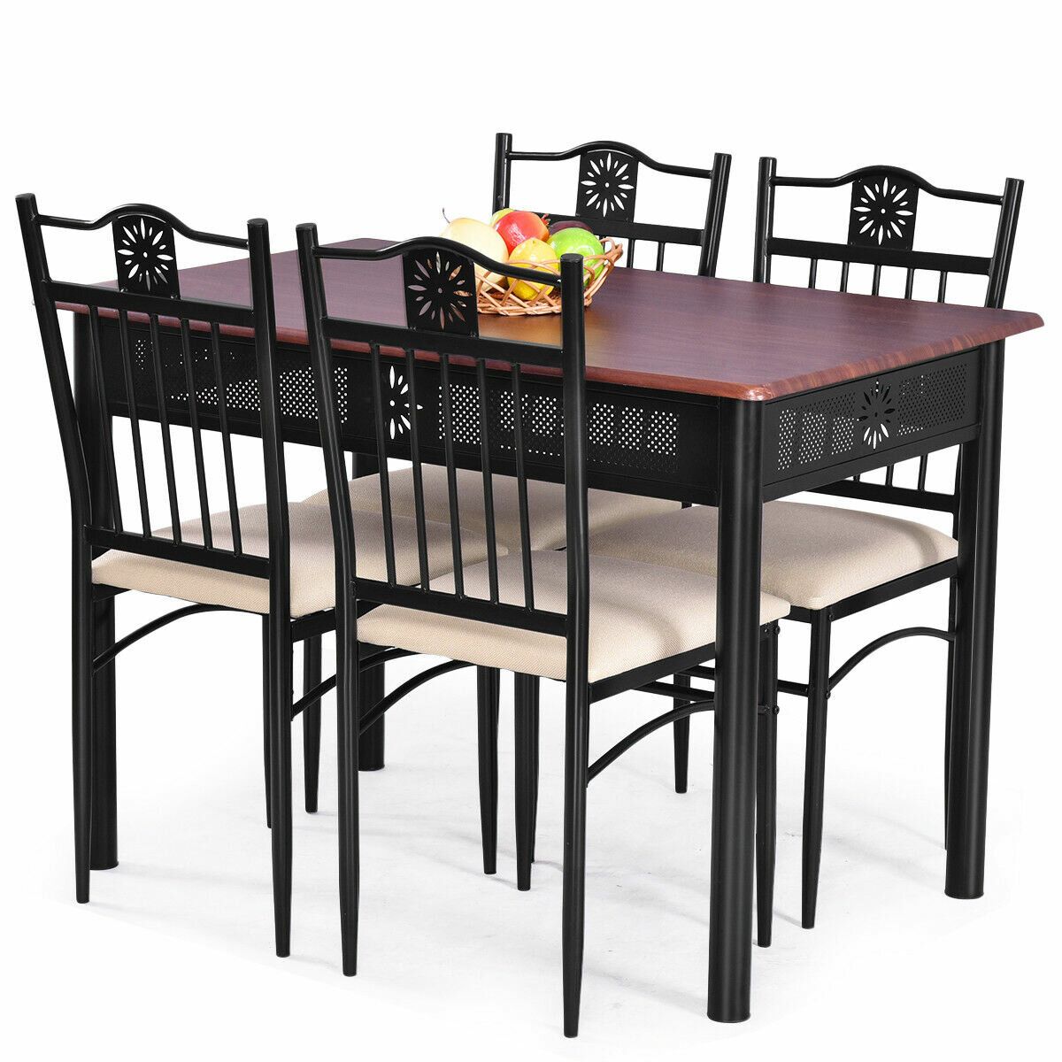 Ganya 5 Piece Dining Set Within Most Current Miskell 5 Piece Dining Sets (Photo 4 of 20)