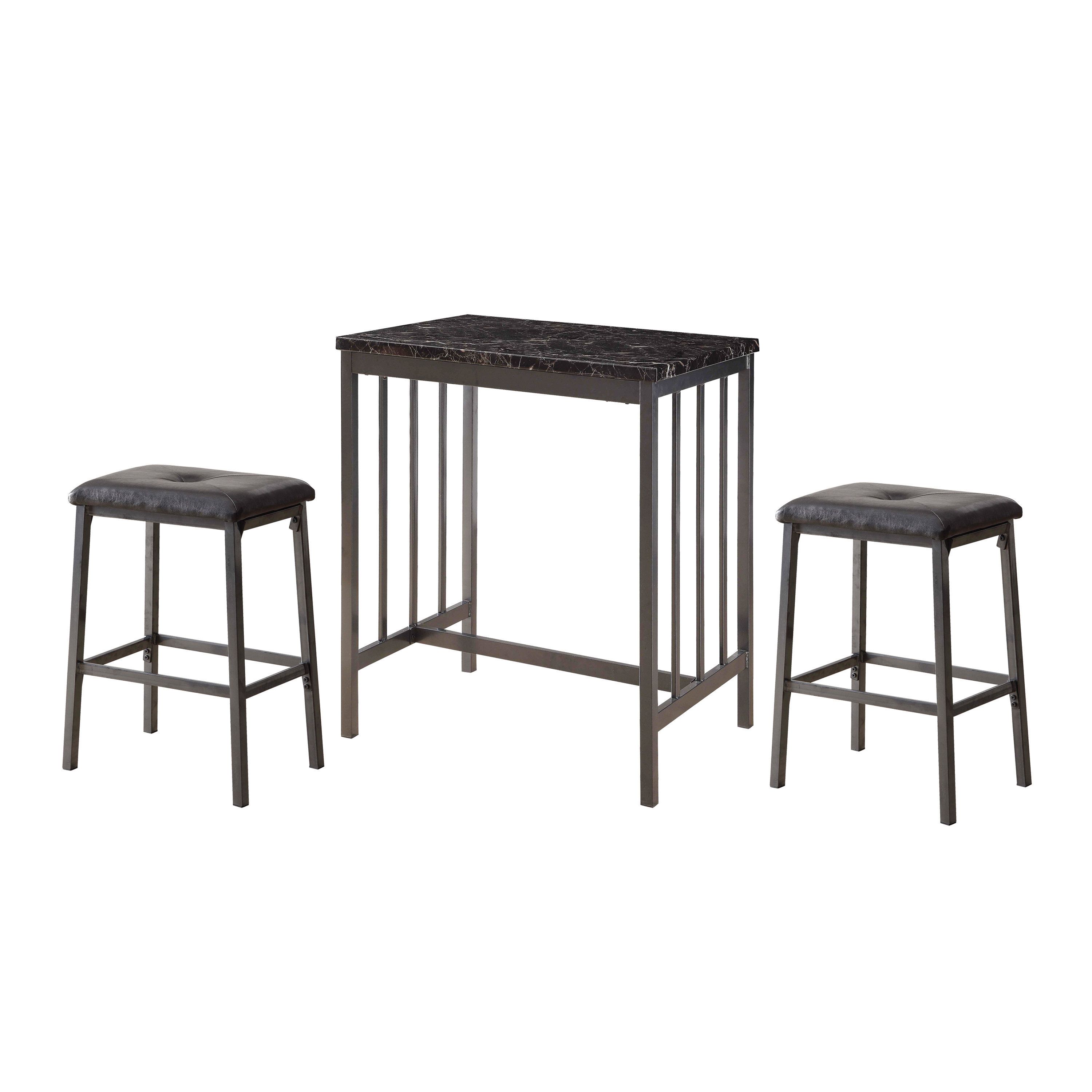 Featured Image of Mizpah 3 Piece Counter Height Dining Sets