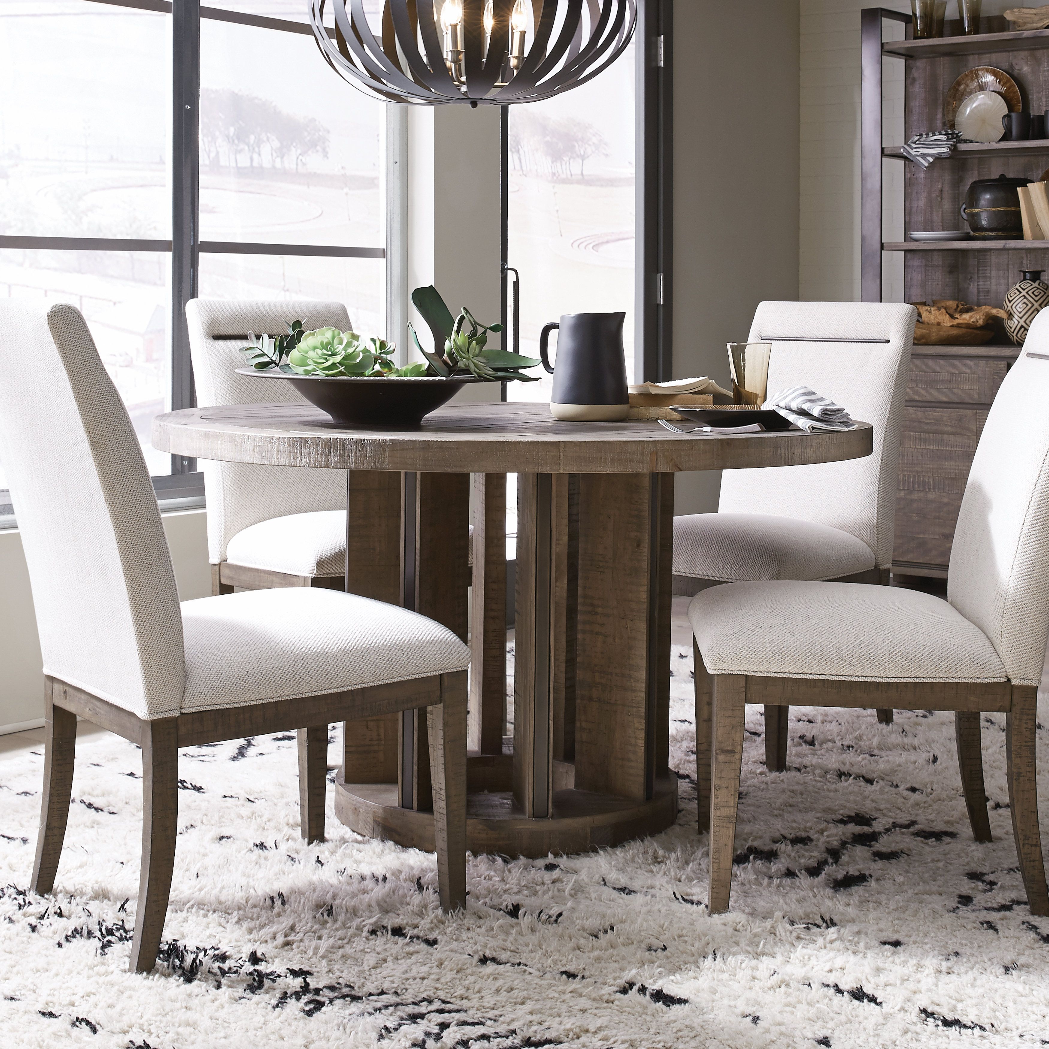 Norah 5 Piece Solid Wood Dining Set Pertaining To Most Current Sundberg 5 Piece Solid Wood Dining Sets (Photo 9 of 20)