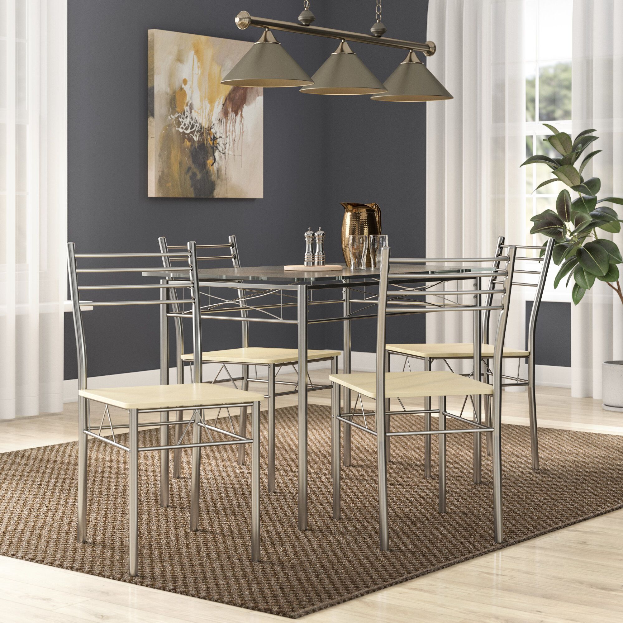 North Reading 5 Piece Dining Table Set Throughout Newest North Reading 5 Piece Dining Table Sets (Photo 3 of 20)