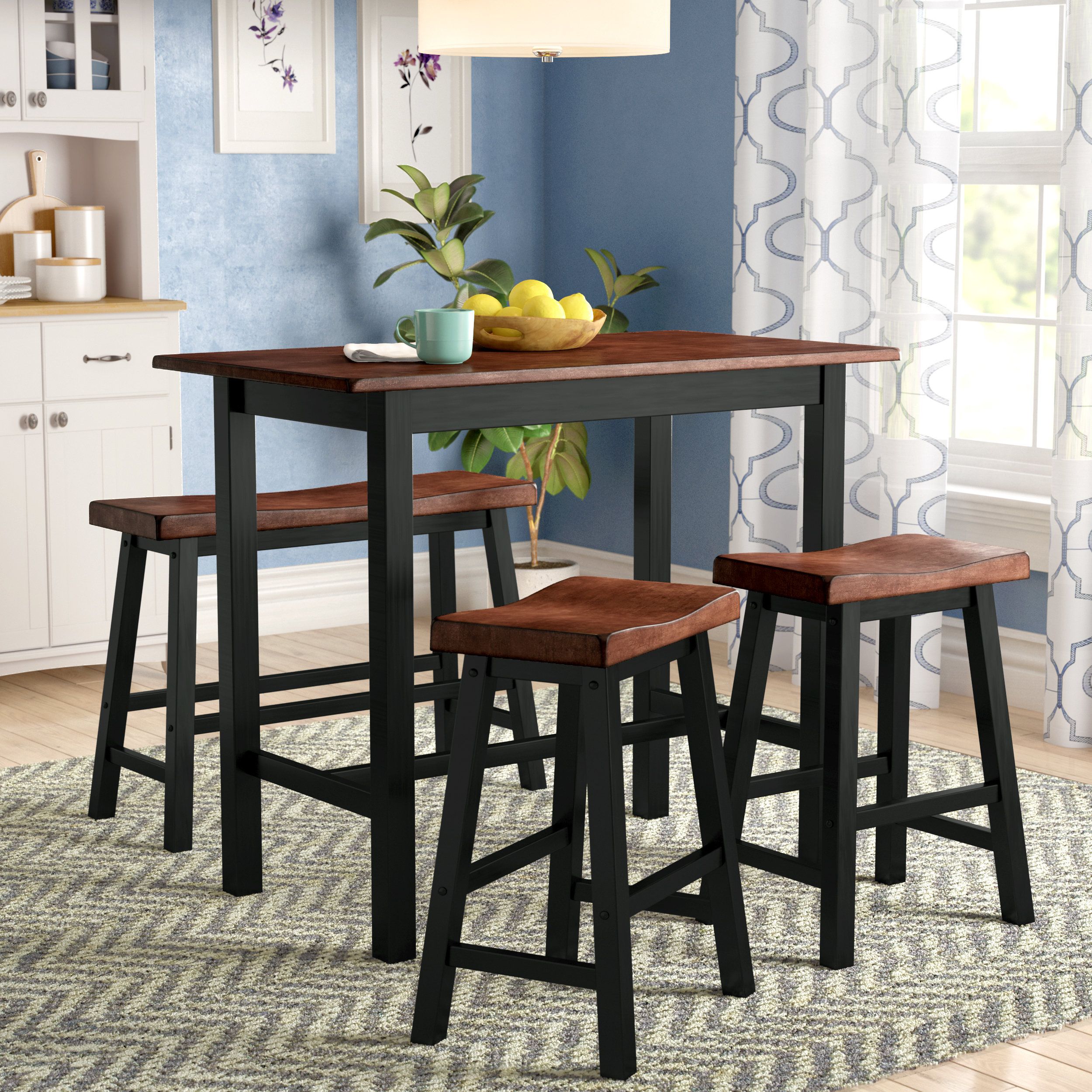 Winsted 4 Piece Counter Height Dining Set With Regard To Recent Mysliwiec 5 Piece Counter Height Breakfast Nook Dining Sets (Photo 5 of 20)