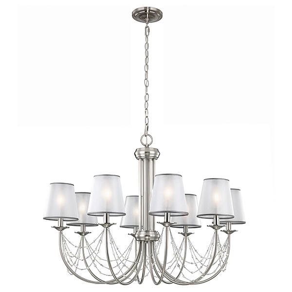 Featured Image of Steel Eight Light Chandeliers