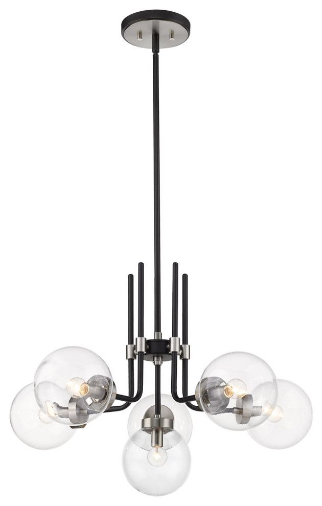 Featured Image of Matte Black Four Light Chandeliers