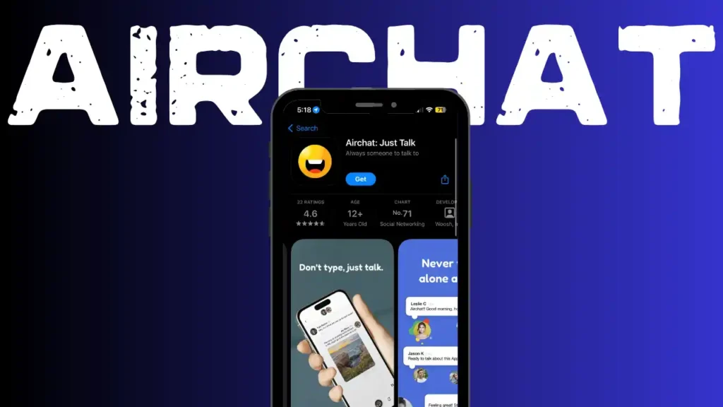 Airchat app on a phone;