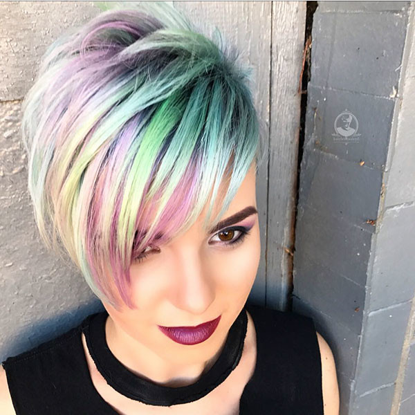 Cute-Hair-Color New Pixie Haircut Ideas in 2019 