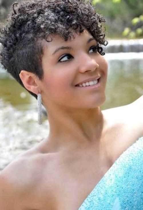 Black-Pixie-Cut-for-Naturally-Curly-Hair Good Short Natural Curly Haircuts 
