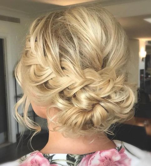 oose-Messy-French-Braided-Updo 12 Stunning Updos For Medium Length Hair 