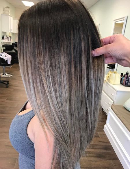 Silver-Gray-Balayage-Ombre-Hair Balayage and Everything About This Trendy Hair Color 