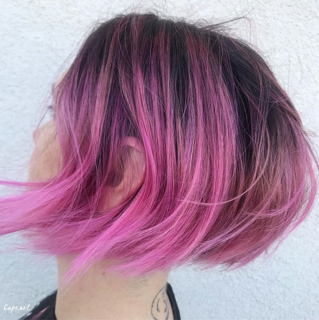 Pink-Ends-1 35 Gorgeous Short Hairstyles on Instagram this Month 