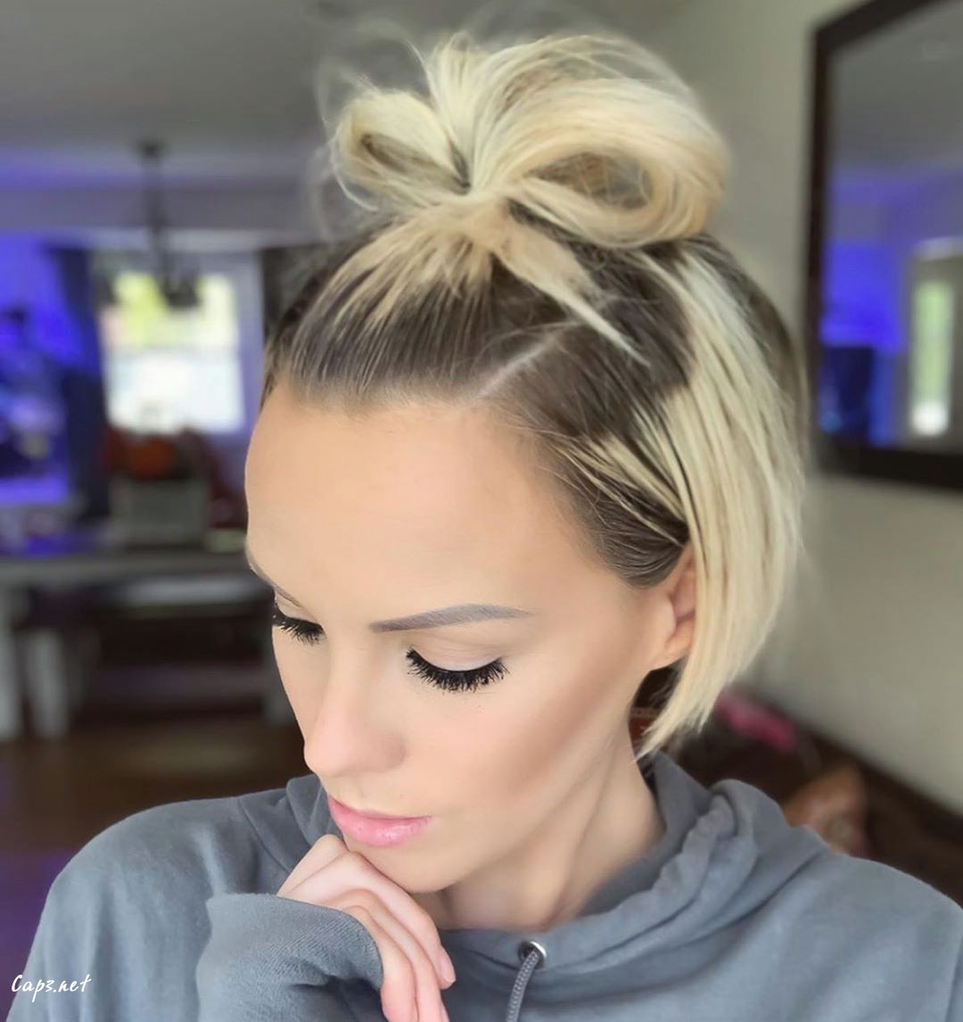 Top-Knot-1 35 Gorgeous Short Hairstyles on Instagram this Month 