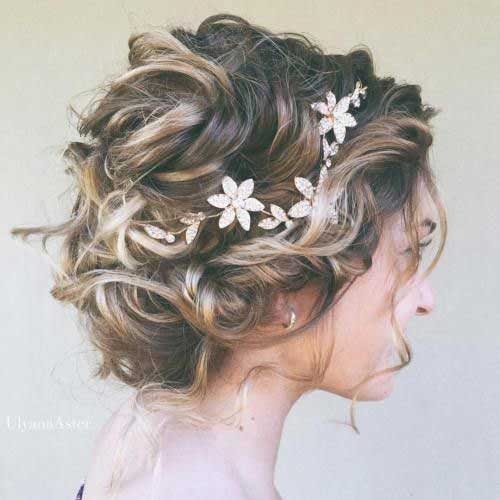Updo-for-Short-Hair-Wedding 20 Best Short Hairstyles for Wedding You Should See 