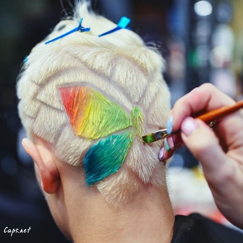 Shaved-Design 45 Beautiful Short Hairstyles Shared on Instagram 