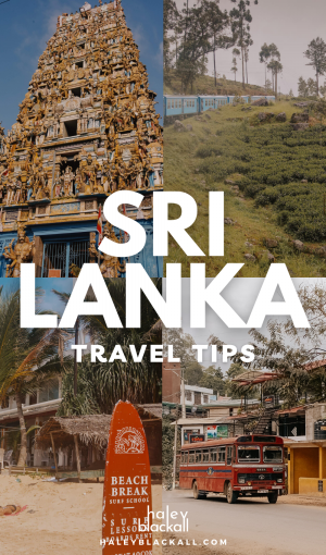 Sri Lanka Travel Tips Pin
