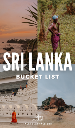 Sri Lanka Bucket List Pin