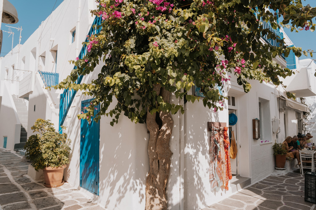 alleyway in Paros Island Greece