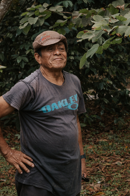 cacao farm worker along a chocolate tour costa rica