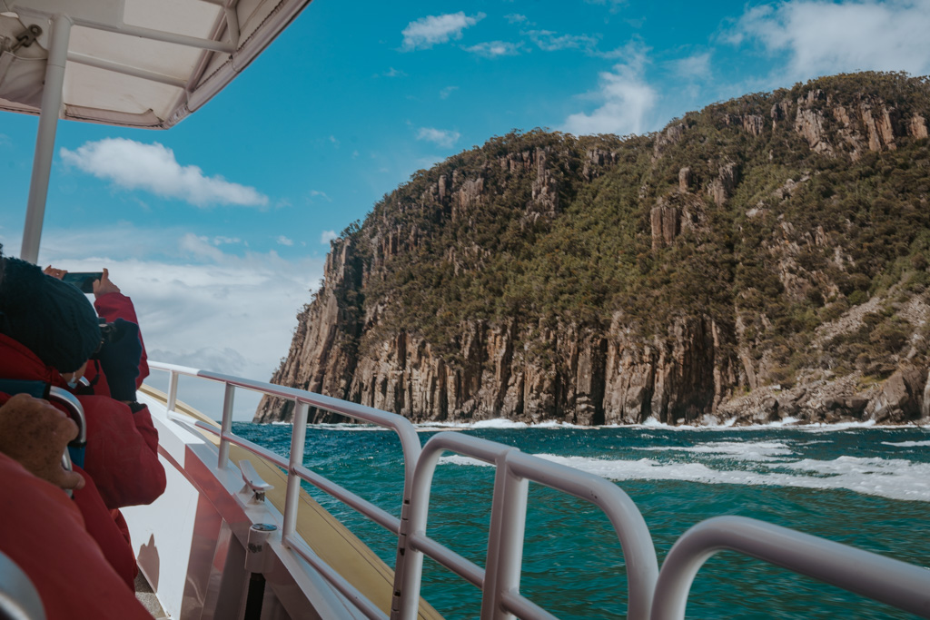 Aboard a Bruny Island cruise with epic views