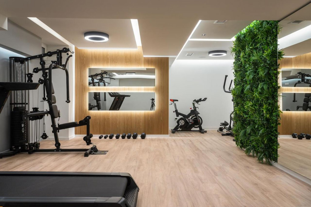 A fitness area with complete and high-quality facilities