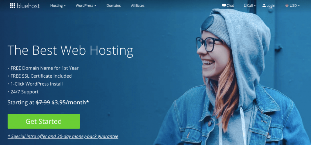 Bluehost wordpress hosting