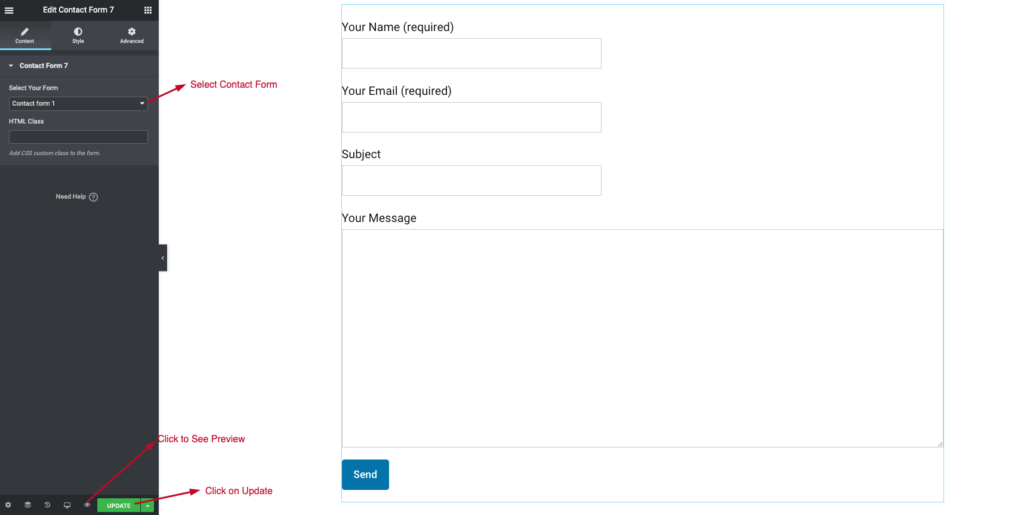 add contact form