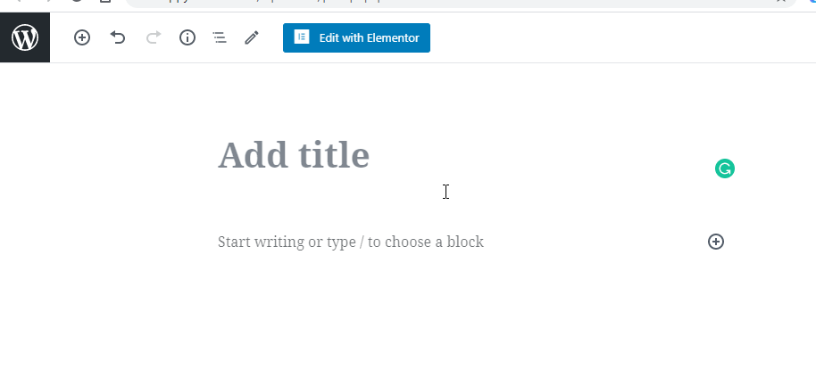 How to add title in Gutenberg 