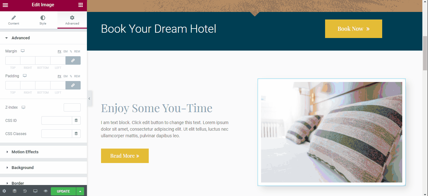 Add hotel description