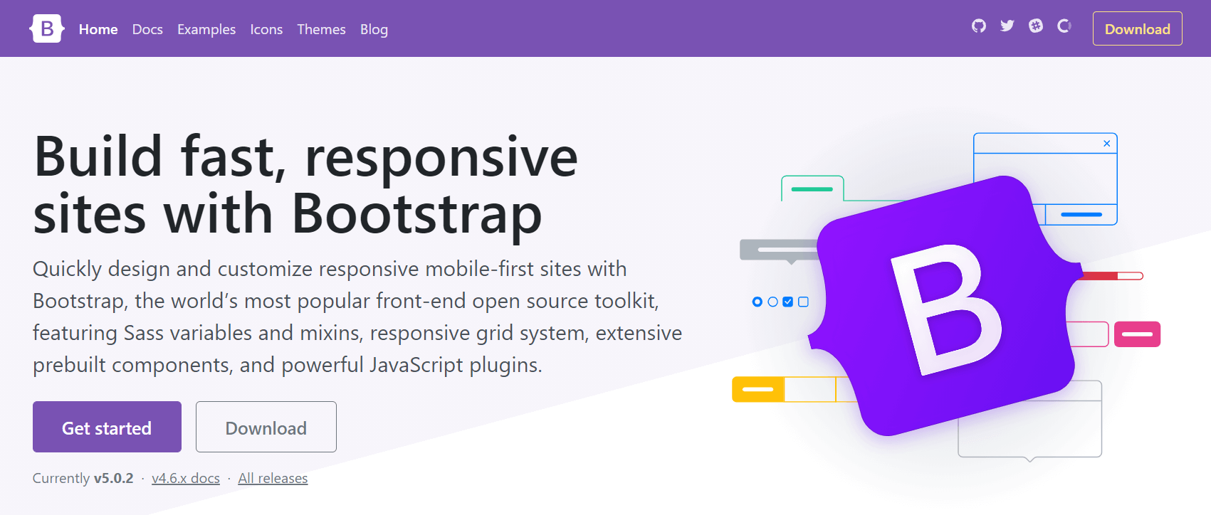Bootstrap web development tool for designing responsive website