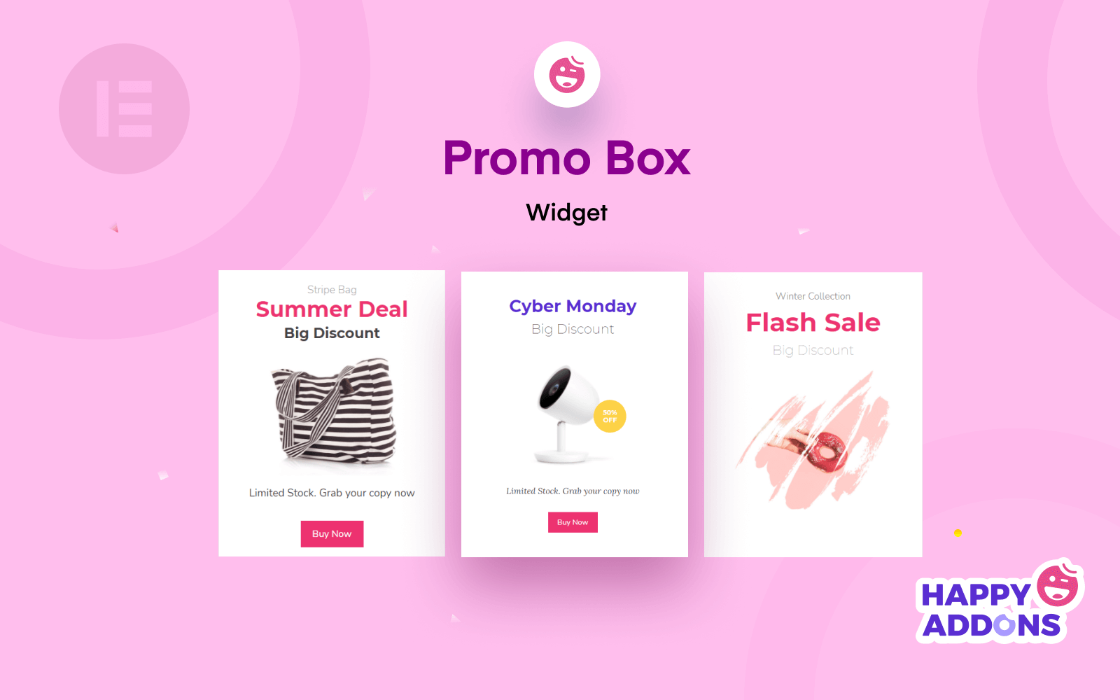 Create Custom Promo Boxes To Your Elementor Website Using Happy Addons Widget