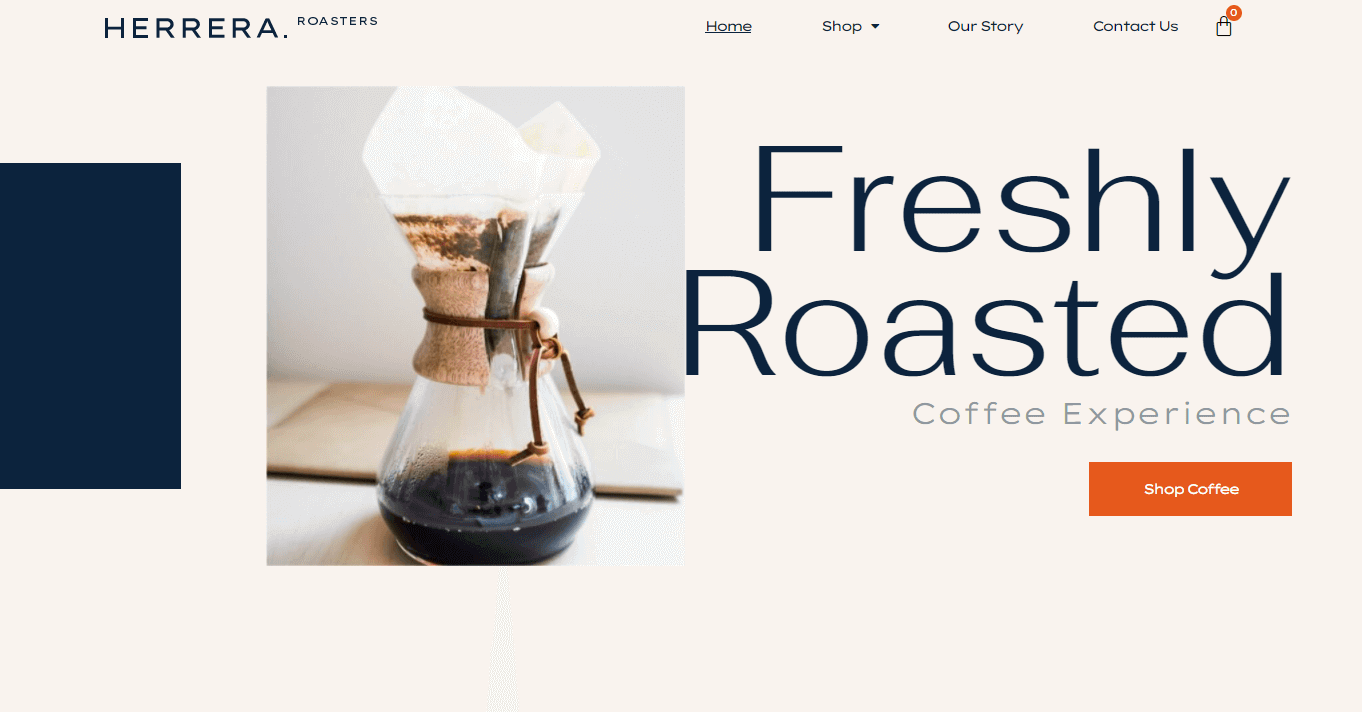 Online Coffee Shop (E-commerce Landing Page Templates)