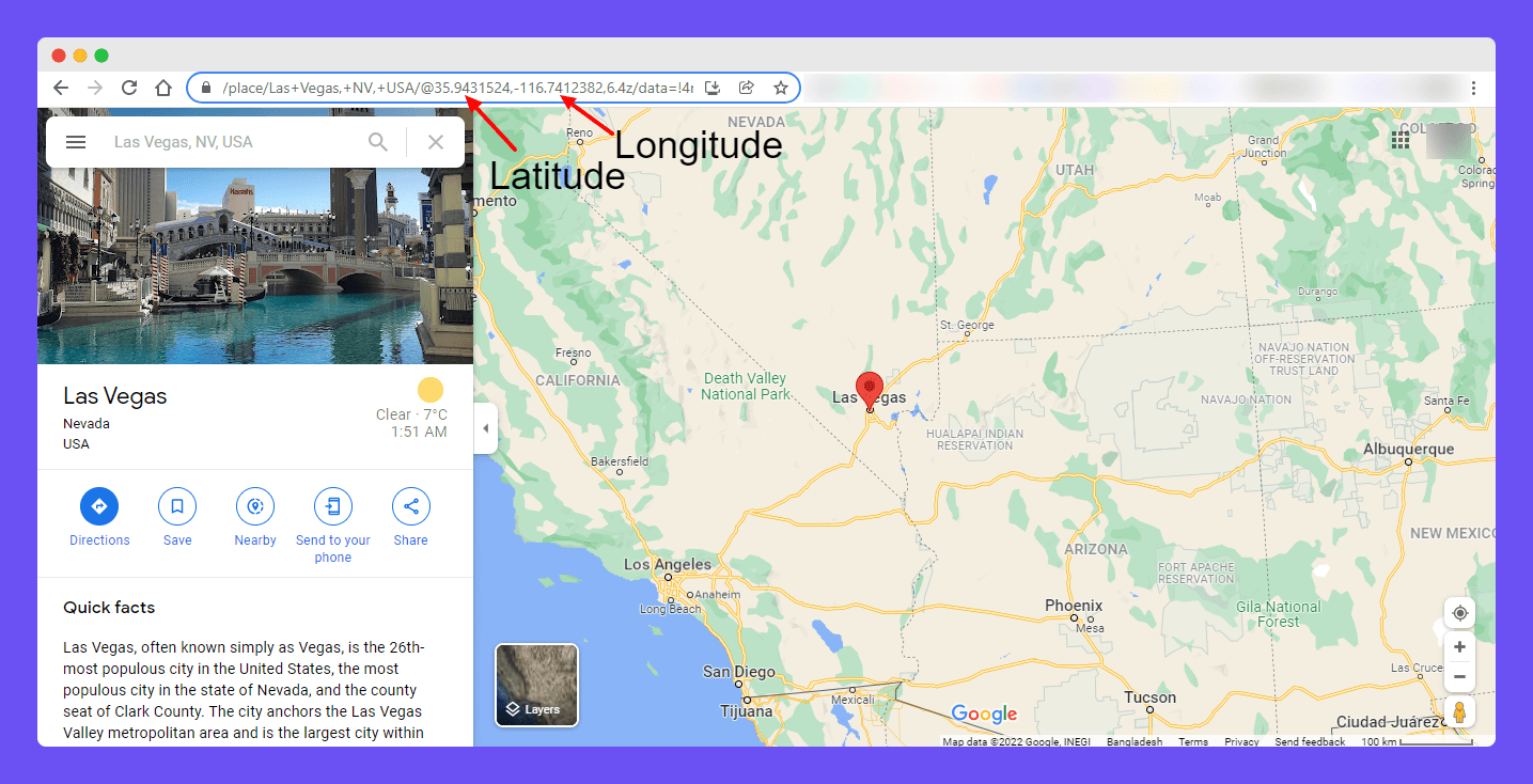 Get Map Latitude & Longitude