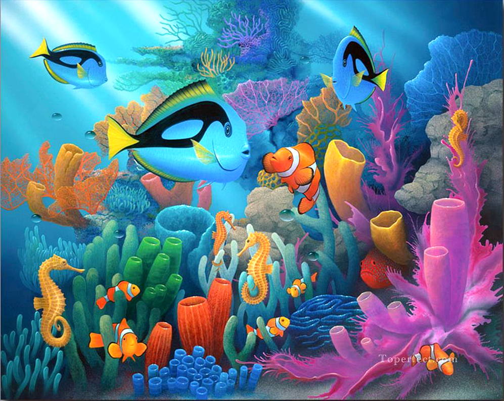 Pemandangan Bawah Laut Kartun Nemo