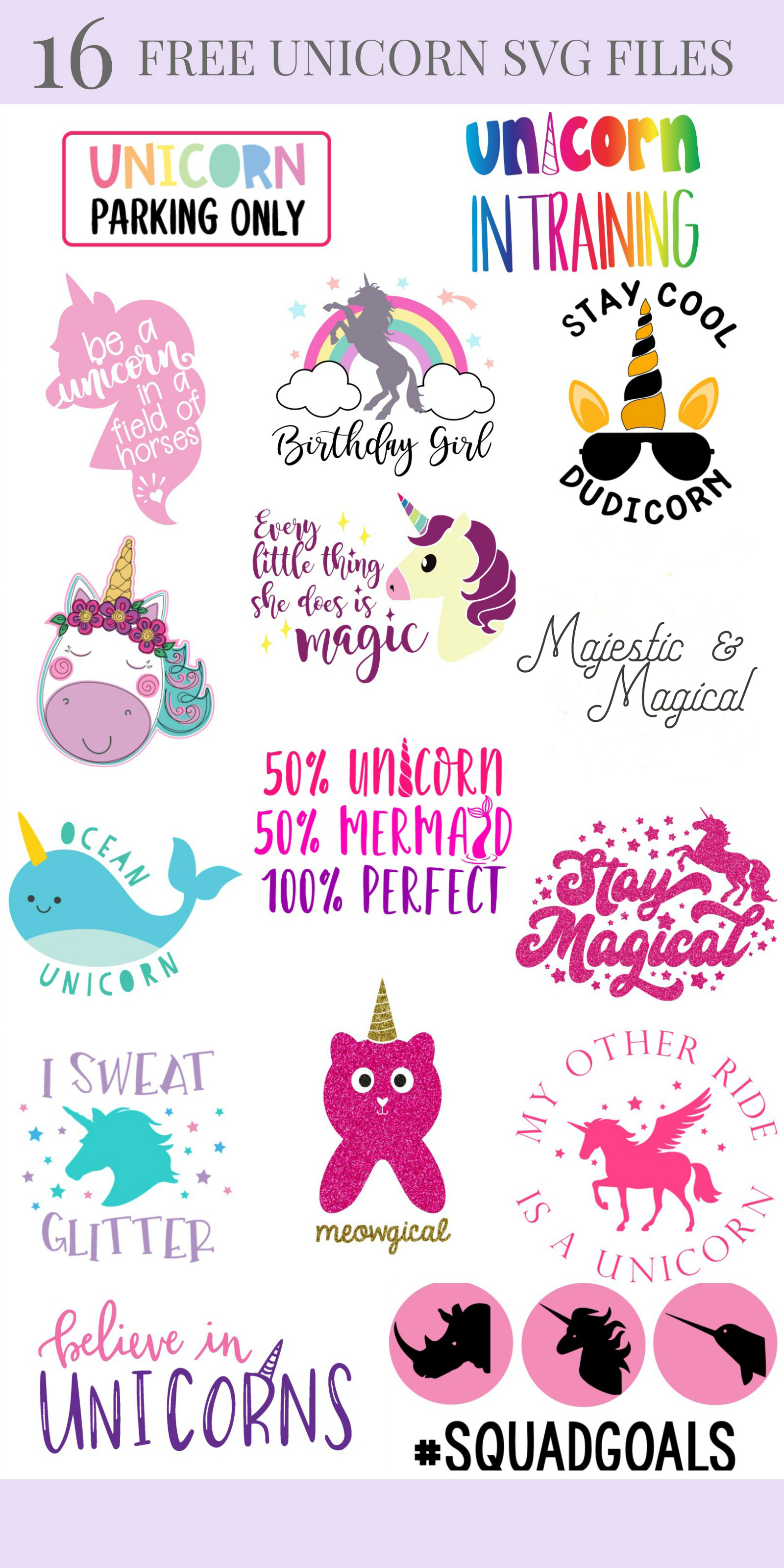 Download Free First Birthday Unicorn Svg PSD Mockup Template