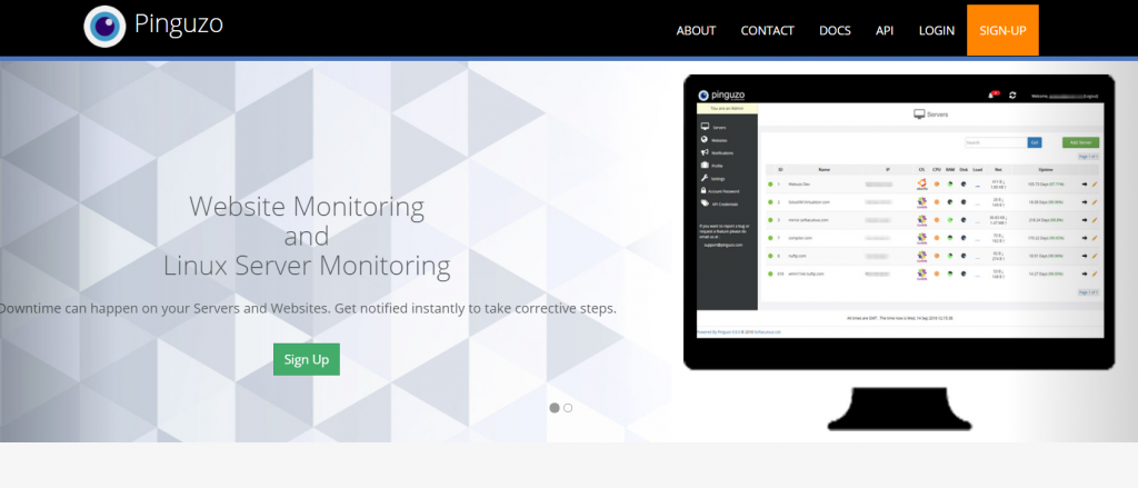Pinguzo - Server and Website Monitoring - Google C