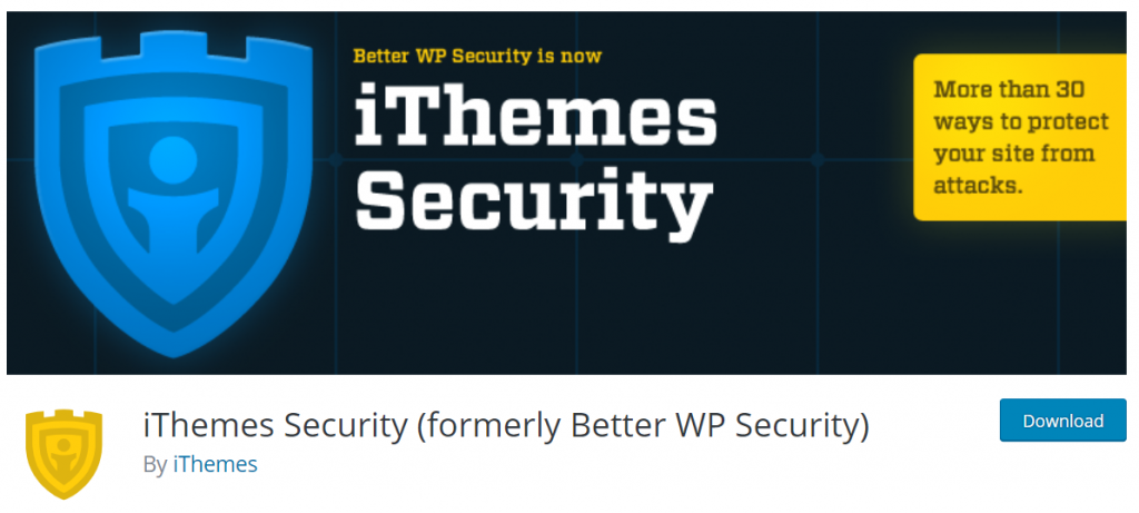 iThemes Security (formerly Better WP Security) – W