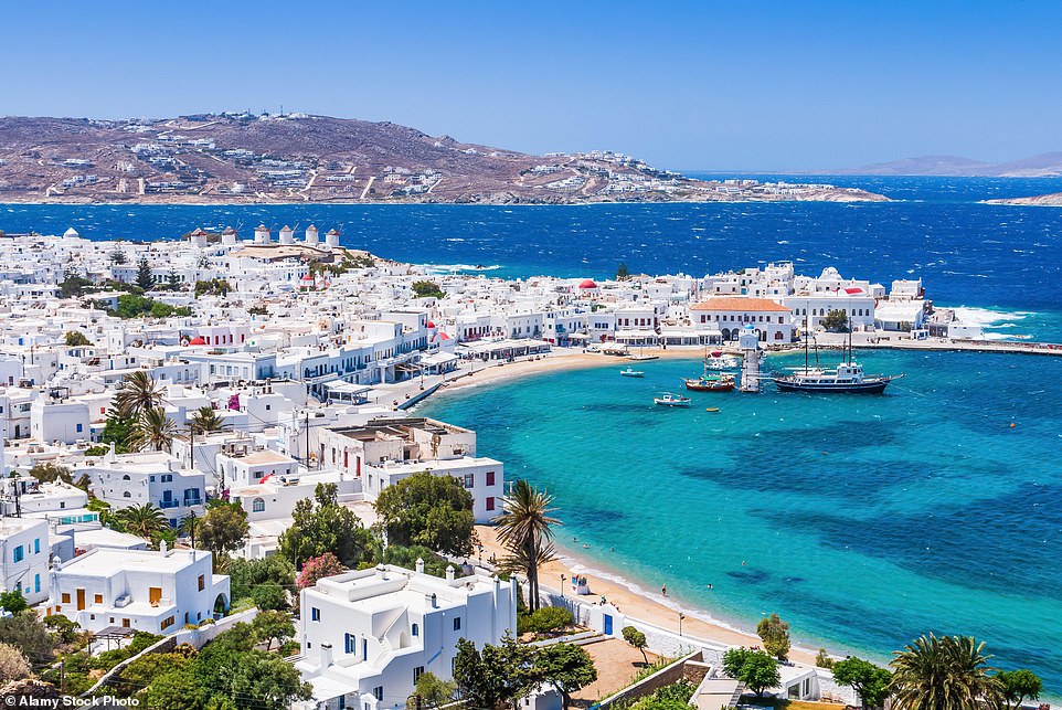 Mykonos Town, above, is the most touristy part of the island and sees plenty of cruise-ship custom. But it’s also intrinsically Cycladic, says Oliver, a warren of whitewashed houses and flagstoned streets studded with souvenir shops, bars and winsome restaurants