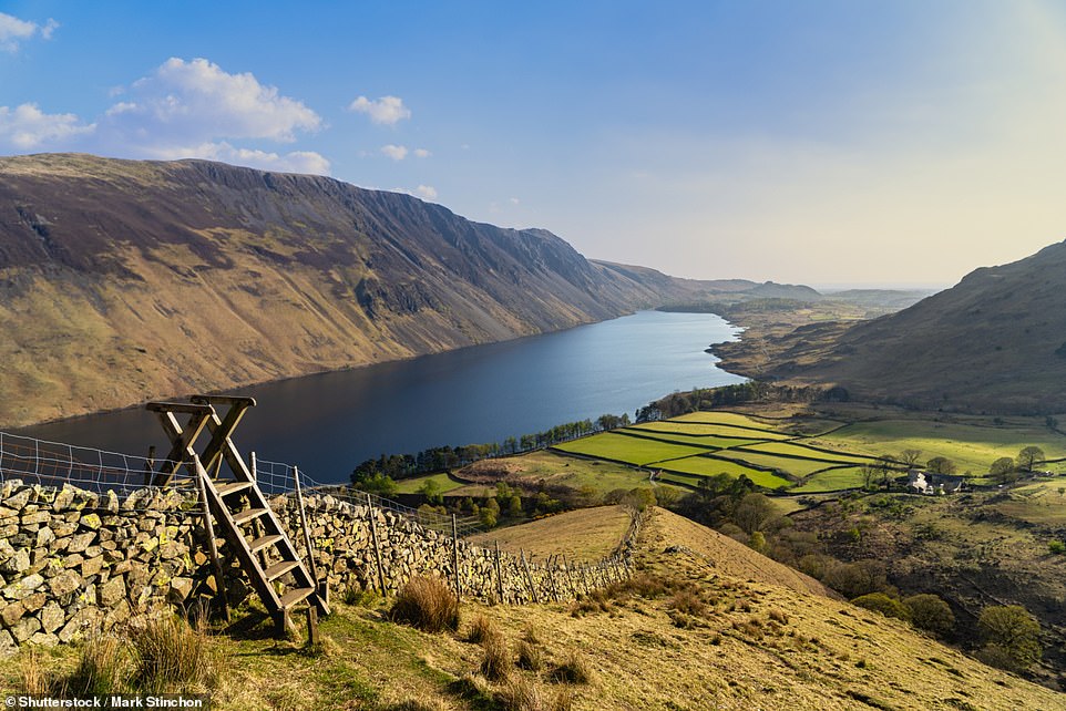 There’s an alternative to busy Windermere in the Lake District – Wastwater (above), ‘a serene expanse of blue overlooked by Scafell Pike’